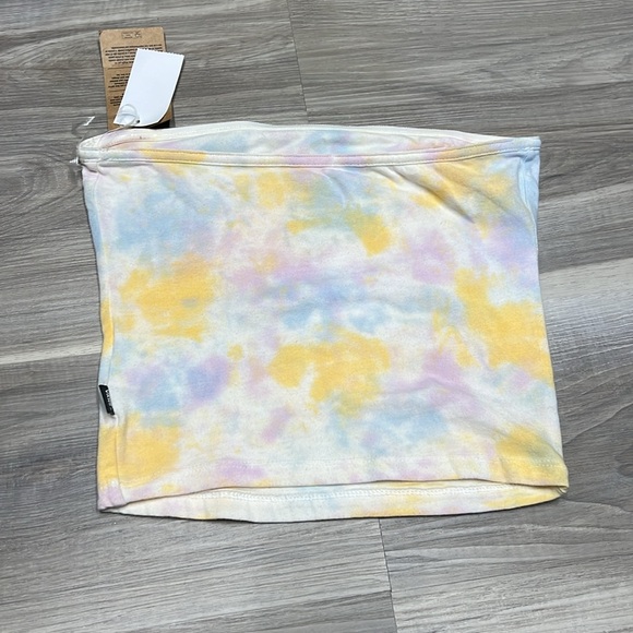Vans tye dye crop top / tube top size XS NWT - Picture 4 of 5